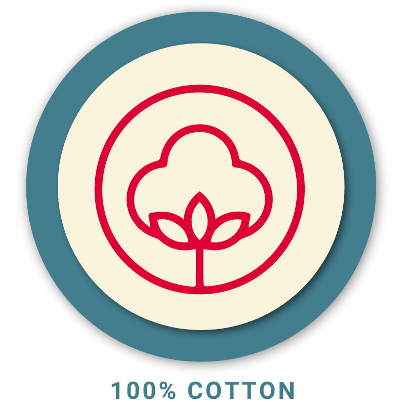 Made With One Hundred Percent Cotton Sourced from America