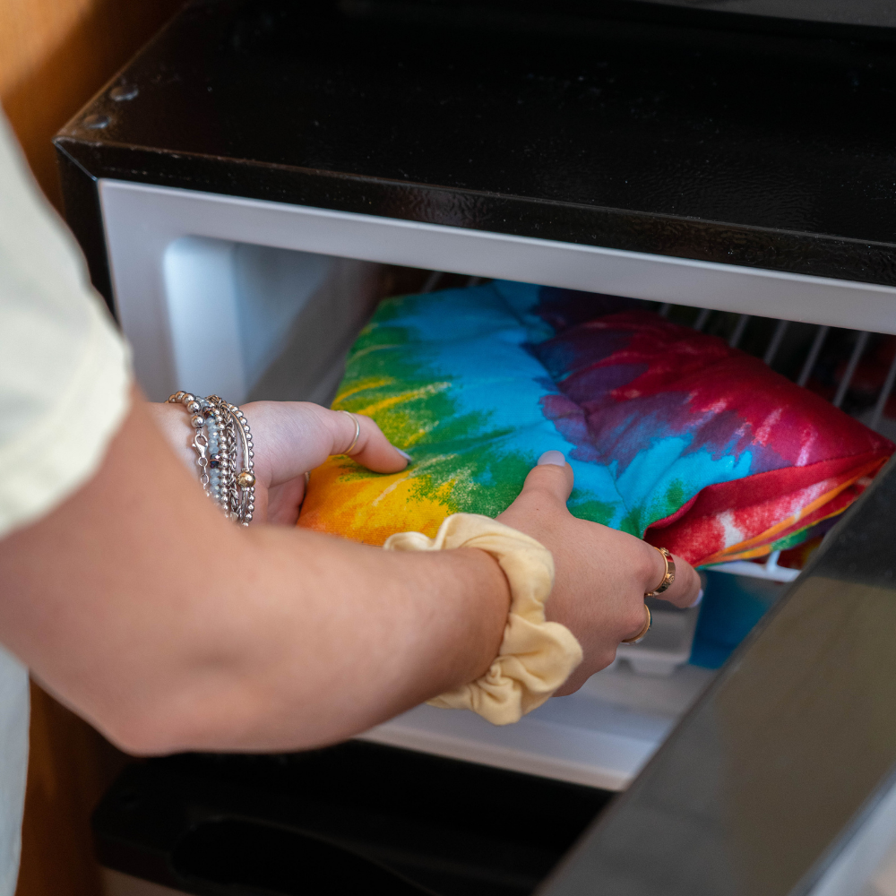 3 lb Calm Wrap fresh out of the freezer for the cooling effect | Enjoy Heated Cooled or As-Is | Hug Patrol | Made in America 