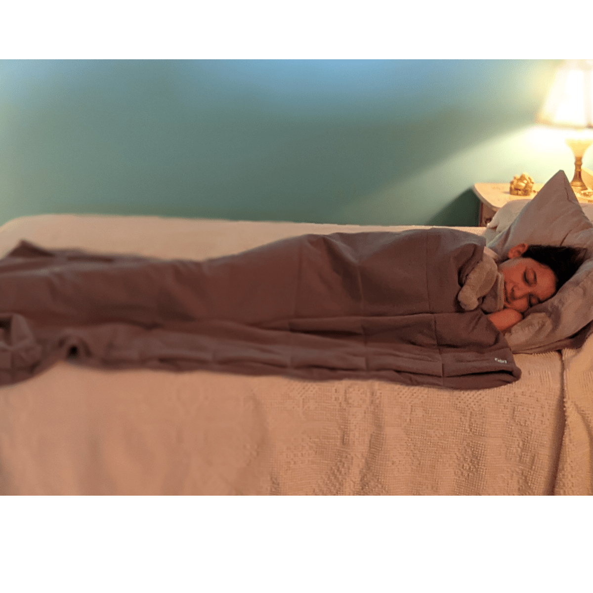 Weighted "Dream" Blanket | Washable | Weight Adjustable | 9 lb.| Medium Size | Hug Patrol
